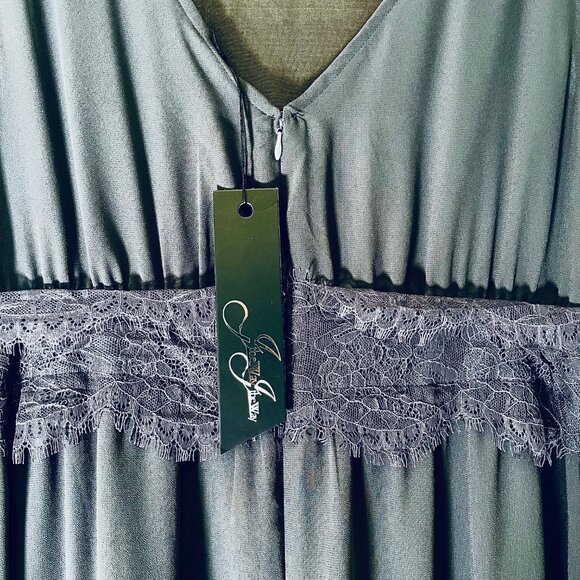 J the Way Maxi Dress with Lace (L) New With Tag - Picture 5 of 9